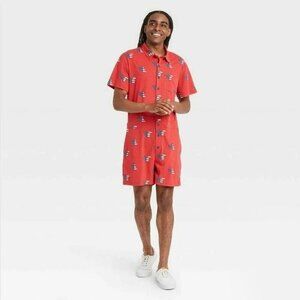 Disney Adult Unisex American Mickey Mouse Romper - Size Medium - NWT